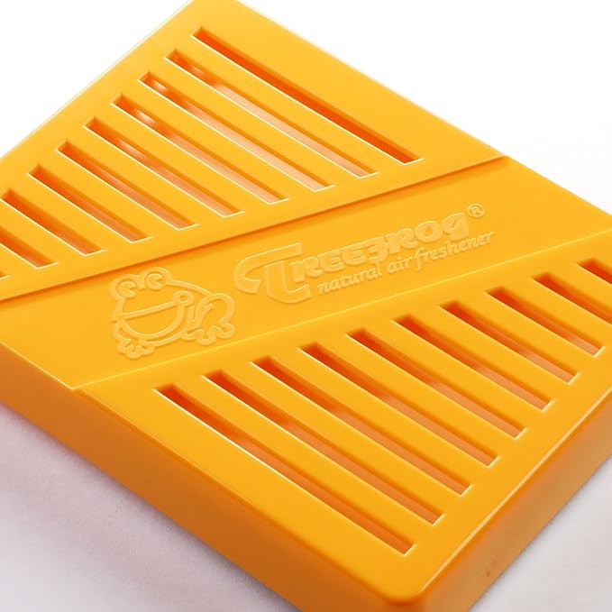Treefrog Fresh Box Duo Under-The-Seat Long Lasting Natural Air Freshener (Orange&Squash Scented)