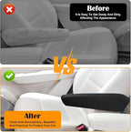 4 Pcs Arm Rest Cover for Car, Car Armrest Cover Armrest Covers for Cars Front Auto Seat Armrests Protectors Arms Rest Replacement Elastic Protector Vehicle Interior Decor(Black)