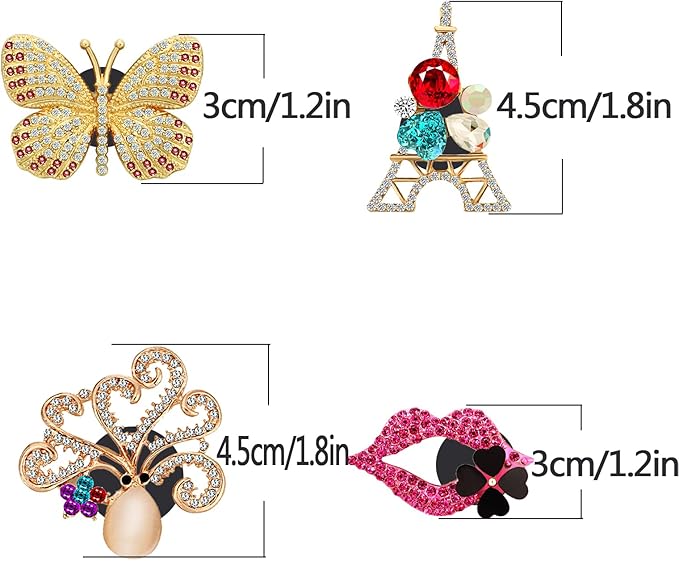 8 Pcs Cute Car Air Fresheners Vent Clips Charms, Car Diffuser Vent Clip Car Accessories for Women