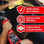 Mothers Protectant, 24 oz. – Long-Lasting UV Protection for Rubber, Vinyl & Plastic, Shields Dash, Trim, Bumpers & Tires from Fading, Cracking & Drying, Restores a Clean OEM Finish (05324)