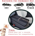 Cullaby Console Dog Car Seat - Portable Dogs Armrest Booster Seat for Small Dog, Anti-Collapse Pet Car Seat with Soft Cushion Safety Belt, Support Pet Up to 11lbs (Pink Daisy)