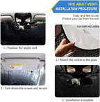 xigua Vintage Colorful Herbs Wild Flowers Floral Car Windshield Sunshade Foldable Front Window Sun Visor Protector for Car,SUV,Truck - Keep Vehicle Cool,55 x 27.6 Inch