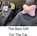 Sexysamba Car Headrest Pillow,Cartoon Neck Pillow for Car,Comfortable Soft Seat Pillow for Driving,Head Rest Cushion,Cute Neck Pillow for Travelling and Home 2Pcs (Pink)