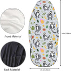 Delerain Car Seat Covers Set 2Pcs, Lemur with Tropical Fruits Universal Front Car Seats Vehicle Enterior Protector Suitable Fits Most Car Auto SUV Sedan Truck