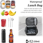 TuErcao Insulated Cooler Bag 6/24 Can Collapsible Leakproof Soft Sided Cooler for Car, Portable Foldable Small Ice Chest for Beach Camping Picnic Travel, 5/15qt Lunch Box for Men Work