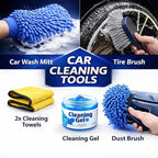 36Pcs Car Detailing Kit, Car Detailing Brush Set, Car Wash Cleaning Kit, Car Detailing Brushes, Professional Car Care Kit for Interior Exterior Wheels, Blue