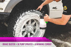 P & S PROFESSIONAL DETAIL PRODUCTS - Brake Buster Wheel and Tire Cleaner - Non-Acid Formula Safe For All Wheel Types, Removes Brake Dust, Oil, Dirt, Light Corrosion -1 Quart