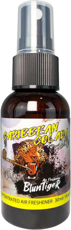 High Concentrated Strong Oil Based Air Freshener (Inspired by Caribbean Colada) 30ml/1oz Car, Room, Home and Bathroom Deodorizer & Odor Eliminator