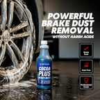 Wheel and Tire Cleaner – Acid Free, Concentrated 6:1 Rim Cleaner Spray – Professional Brake Dust Remover – Briggs Cocoa Plus, Safe for Chrome, Painted & Alloy Wheels – 128oz