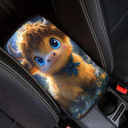 Dreaweet Center Console Cover Cute Highland Cow Car Accessories for Women Girly Universal Car Armrest Cover for Truck SUV Sedan,Soft Comfy Car Arm Rest Cover Pad