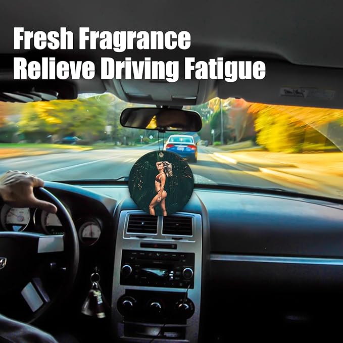 Custom Air Fresheners with Picture,Personalized Photo Air Freshener for Car,Customized Double Sided Dangle it Air Fresheners for Bedroom Bathroom Wardrobe Hanging Ornaments (1p-Round)