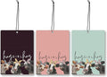 Mancheng-zi Hay Girl Hay Cow Car Air Freshener 3Pcs, Cow Lover Gifts for Women Air Freshener Hanging for Cars Closet Drawer or Books, Cute Farmhouse Car Accessories Mirror Decor for Women