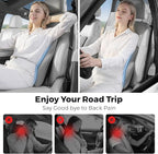 BEBAS Lumbar Support Pillow for Car, Memory Foam Back Cushion for Driving, Ergonomic Lumbar Pillow for Pain Relief, Comfort Lower Back Support for Office Chairs, Car Seat, Wheelchair -Gray
