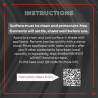 RENEW PROTECT Blak, Semipermanent Rich Black Tire & Trim Treatment, Mid to High Shine, Floor Mat- RV- Golf Cart, Motorcycle-Safe, Acrylic Ceramic-Hybrid Protectant, Wash-Proof, 5 min Dry-Seal 8oz