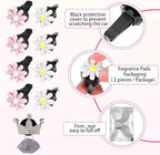 8 Pieces Daisy Car Accessories,Daisy Flower Air Vent Clips,Cute Car Air Fresheners,Dashboard Outlet Clip,Car Diffuser Vent Clip Car Decor Charms Car Interior Decoration for Women+Mask Hook(Pink & White)
