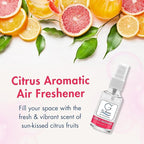 G's Breeze Citrus Aromatic Air Freshener - Energize and Cheerful Essence - Fruity Scent of Sun-Kissed Citrus Fruits for Clean, Vibrant & Inviting Atmosphere - Zesty Aroma for Home, Car or Office