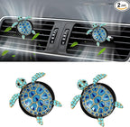Cute Turtle Themed Air Vent Clips, 2-Pack, Car Interior Accessories, Sea Turtle Decor, Unique Gift for Women, Beachy Coastal Style for Car Enthusiasts and Nature Lovers