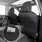coverdream Rav4 Seat Covers Custom Fit for 2013-2018 Toyota Rav4 LE,Full Coverage Polyester Car Seat Protector(Full Set,Black & Gray)