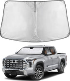 EcoNour Windshield Sunshade Compatible for Toyota Tundra 2022-2024 2025 2026, SR, SR5, Limited, Platinum, 1794 Edition, TRD Off-Road Pro Sun Visor for Front Window Sun Shade Cover, Car Accessories