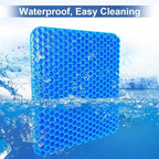 Egg Gel Seat Cushion, Breathable Gel Cushion Chair Pads with Non-Slip Cover for Home Office Car Wheelchair, Honeycomb Design Egg Seat Cushion As Seen On TV