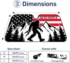 GENANY Bigfoot Patriotic Windshield Sun Shade for Car SUV Truck (55x30 Inches), Sun Shade Windshield, Shades for Windows, Protector Blocks UV, Car Decor