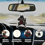 Samurai Cat Car Air Fresheners,5-Pack Cologne Scents Cute Car Accessories,Funny Hanging Ornament Decor for Rearview Mirror,Long-Lasting Fresh Gifts for Women,Girls,Cat Lovers