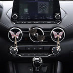 4 Pcs Pink Bling Butterfly and Heart Car Air Fresheners Vent Clips Diffuser Vent Clip Rhinestone Diamond Decoration Car Interior Decor Cute Accessories for Women, Automotive Air Fresheners (Black, 2)