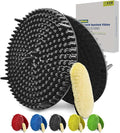 10.4" Heavy Duty Grit Trap (2-Pack) & Wash Mitt Kit - Premium Car Wash Bucket Filter Insert, Dirt Separator, Fits 3.5-5 Gallon (Black Kit)