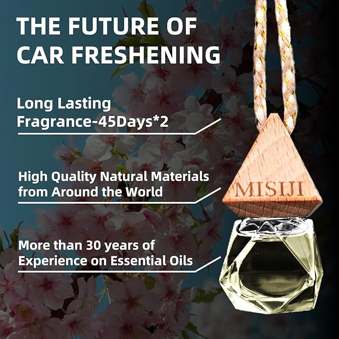 Hanging Car Air Freshener-Sakura,Long Lasting Fragrance Car Scents,Car Decorations
