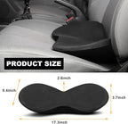Car Seat Cushion, Auto Memory Foam Wedge Seat Pad, Sciatica Tailbone Low Back Pain Relief Pillow for Driver, Breathable Non Slip Orthopedic Support Pad, Car Accessories (Black)
