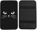 Black Cat Vehicle Center Console Armrest Cover Pad,Black Cat Car Accessories Soft Middle Console Cushion Pad,Auto Arm Rest Mat Decor Cats Gifts for Women Men Dad for Most Vehicle SUV Truck
