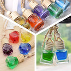 Hanging Car Air Freshener Diffuser, Set of 100 8ml Empty Glass Essential Pendant Bottles, Automotive Oil Aromatherapy Fragrance Perfume jars