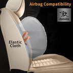Car Seat Covers Fit for Kia Sorento 2007-2023 2024 2025 Full Set Leather Seat Covers Set with Lumbar Support Premium Automotive Cushion Protector(5 Seat, Beige)