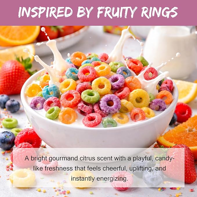 MUBYOK 1.5LB Sugar Fruit Rings Premium Scented Aroma Beads for Making Car Freshies Supplies PreScented Beads for Car Air Freshener Sachets Long-Lasing Scent