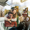 Personalized Photo Car Hanging Decor Accessories, Double-Sided Custom Picture Car Air Freshener Ornament, Car Charms for Rear View Mirror (Rectangle)