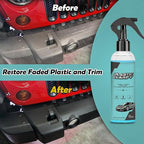 Plastic Refurbishment, Car Trim & Plastic Restorer for Refreshing Faded Plastic, Leather, Vinyl & Rubber Trim with Polish, Automotive Shiny Stuff, Black Exterior & Interior Care-200ml