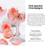 C Classy Car Air Freshener Hanging 2 Pack, Pink Sparkle Champagne Essential Oil Diffuser for Cars, Cute Glass Bottle Car Accessories for Women & Men Gift, Long-Lasting Fragrance, Made in USA