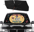Socira Moms Funny Club Skull Car Windshield Sunshade for Mother Umbrella Foldable Visor Umbrella Cool Sun Shade Cover Sunshade Front Window Cover Car Accessories Mother's Birthday Gifts (57" X 30")