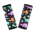 COOLBEBE Car Seat Straps Shoulder Pads for Baby Kids, Super Soft Seat Belt Covers for All Car Seats/Pushchair/Stroller/High Chair, Dinosaur Style, Polyester Material