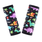 COOLBEBE Car Seat Straps Shoulder Pads for Baby Kids, Super Soft Seat Belt Covers for All Car Seats/Pushchair/Stroller/High Chair, Dinosaur Style, Polyester Material