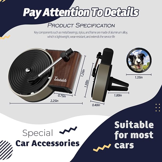 Sonloka Personalized Car Air Freshener, Car Vent Decoration, Unlimited Creativity, Double Sided Printing Customized Car Diffuser with Picture. (L, 12 Pcs CD)