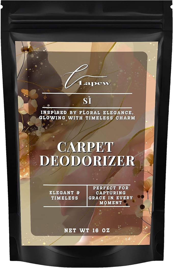 Lapew Sì Carpet Deodorizer Powder - Pet Safe Freshener for Vacuuming | Scented Odor Eliminator for Home | 16 oz
