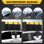 Sailnovo Rooftop Cargo Carrier 20 Cubic, Waterproof Car Roof Bag Soft-Shell Carriers Top Luggage Storage with Slip Mat, 6 Door Hooks & Heavy-Duty PVC for All Vehicle Roof with/Without Rack Cross Bar