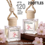 2-Pack Car Air Fresheners, Car Deodorizer, Cherry-Blossom Air Freshener – Long Lasting Hanging Car Air Freshener for Men and Women, Car Scent Diffuser by VUTOLLOSA
