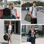 MIER Lunch Box for Men Heavy Duty Insulated Lunch Bag 20 Cans Large Leakproof Soft Cooler Bags with Multiple Pockets for Picnic Work Travel (Army Green)