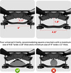 WILDROAD Roof Rack Cargo Basket, Upgraded 4” Fence Wide Car Roof Basket, 84"x 50"x 4" Universal Car Top Carrier Basket with Super Duty Bungee Cargo Net and Ratchet Straps Fits for SUV Truck Cars