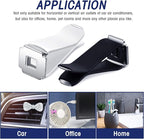 40 Pieces Square Head Car Air Vent Clips 12.66 mm Auto Air Conditioner Outlet Clips Air Freshener Clips for Car Air Vent Decoration (White, Black)