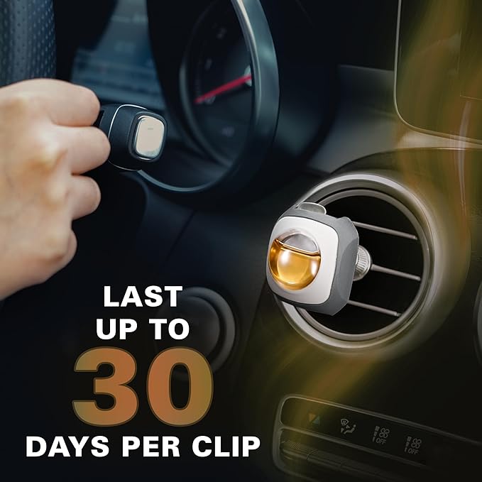 Air Jungles Hawaiian Scent Car Air Freshener Vent Clip, 6 Count Long Lasting Up to 180 days, Natural Essential Oil Car Fragrance for Women and Men, Odor Eliminator - 4ml Each