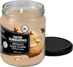 Almond Sugar Cookie Odor Eliminating Highly Fragranced Candle - Eliminates 95% of Pet, Smoke, Food, and Other Smells Quickly - Up to 80 Hour Burn time - 12 Ounce Premium Soy Blend