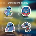 Rawan 4 Pack Car Air Freshener Cartoon, Accessories Cute for Women Girls And men Car, Funny Decor Hanging Fresheners Car Interior Room Decorations, for Christmas Gift. (C, Large)